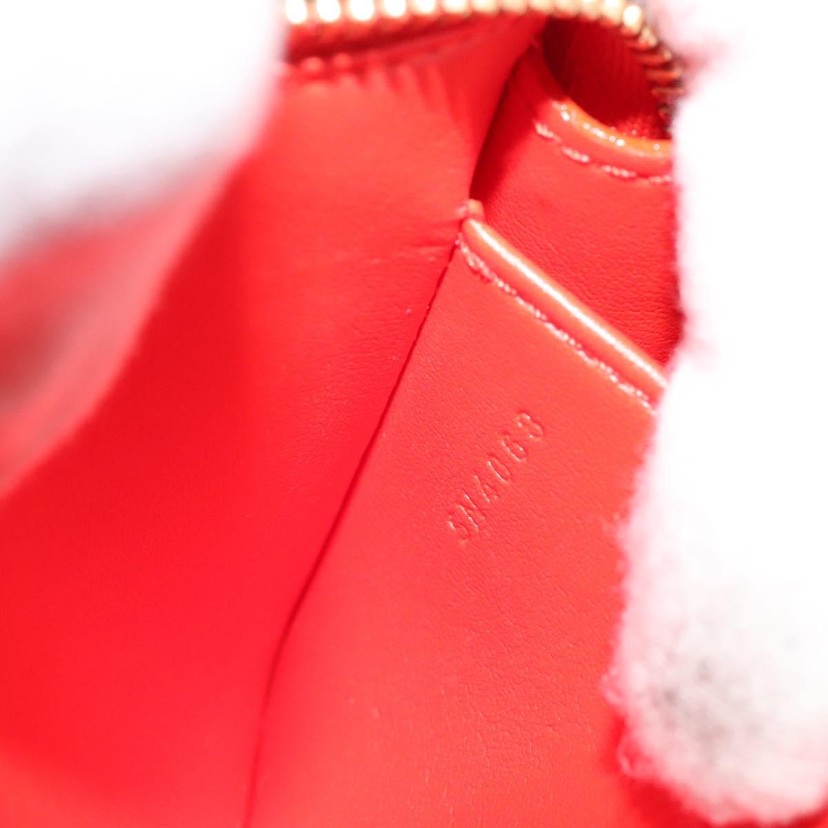 LOUIS VUITTON Monogram Vernis Trousse Cosmetic Orenge Sunset M93648 Auth 122736