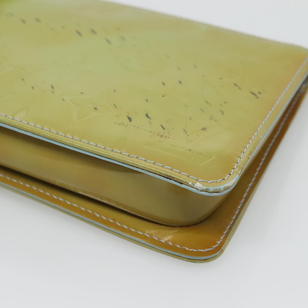 LOUIS VUITTON Monogram Vernis Lexington Pouch Baby Blue M91011 LV Auth 122737