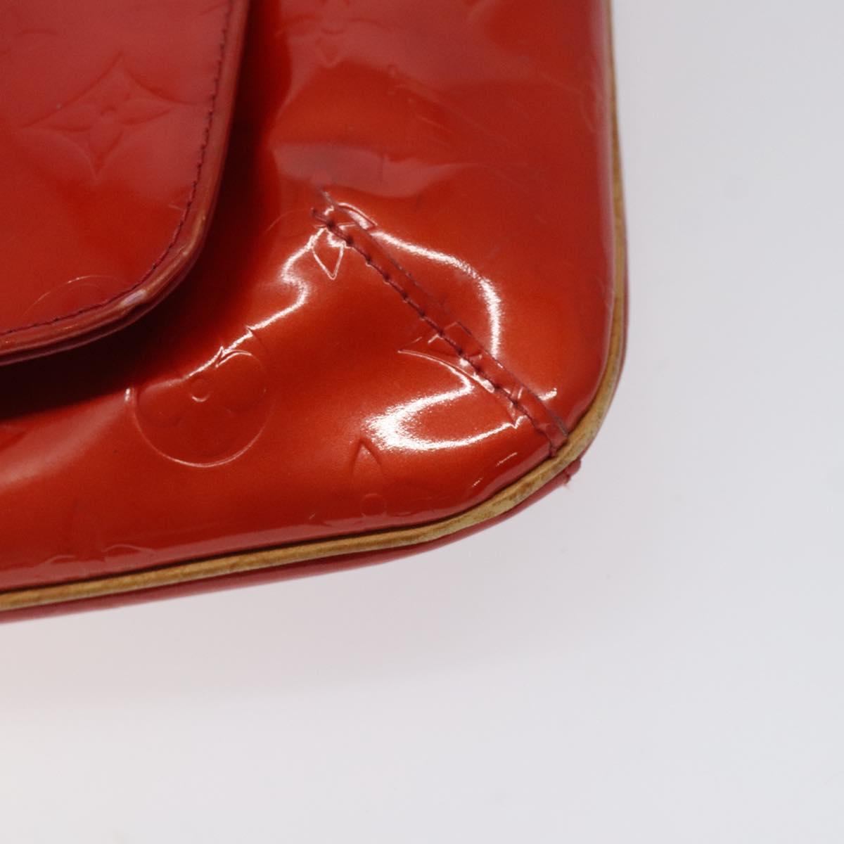 LOUIS VUITTON Monogram Vernis Thompson Street Bag Red M91094 LV Auth 122759