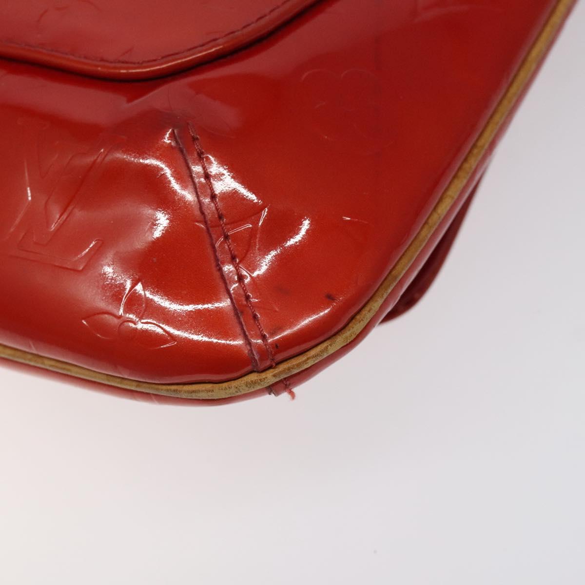 LOUIS VUITTON Monogram Vernis Thompson Street Bag Red M91094 LV Auth 122759