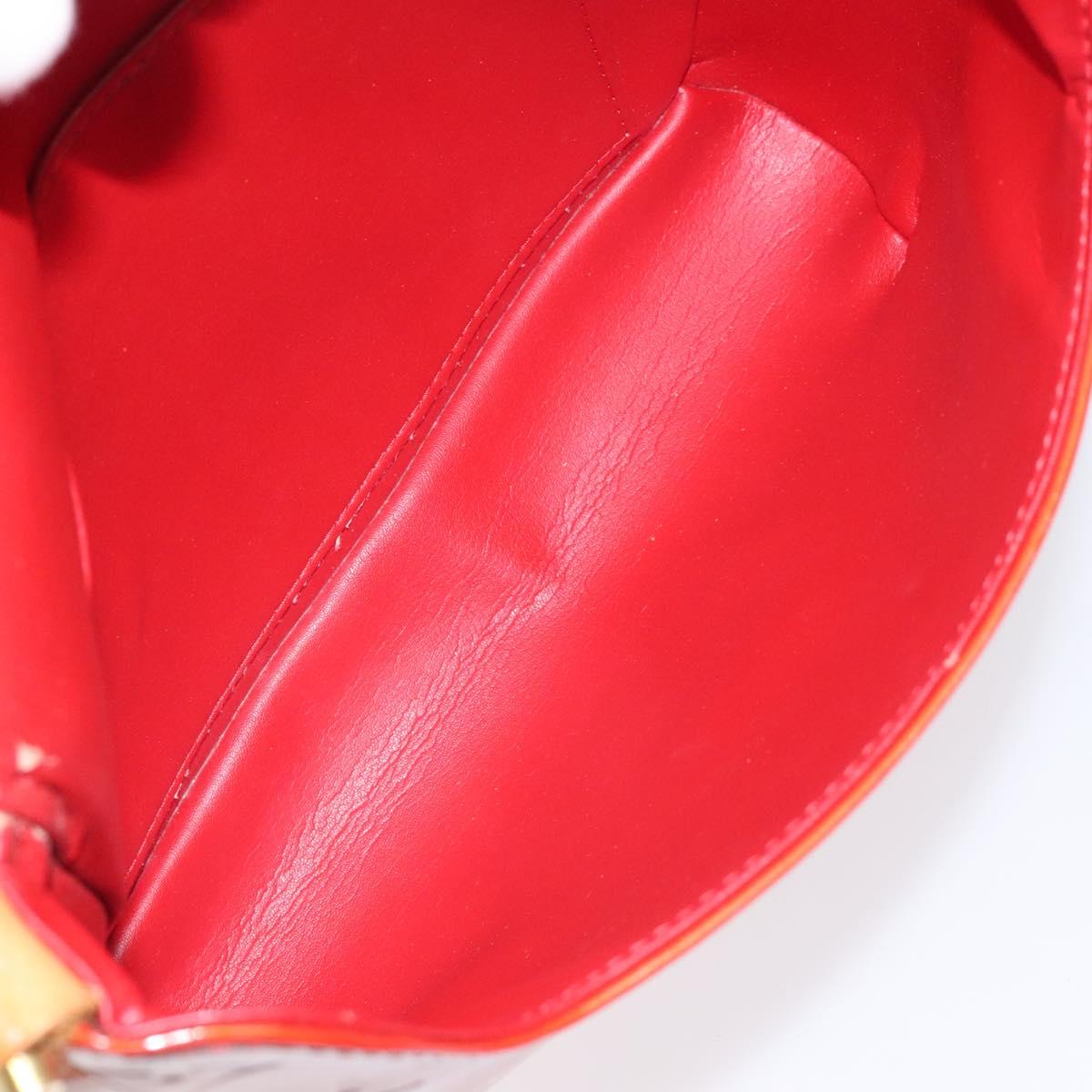 LOUIS VUITTON Monogram Vernis Thompson Street Bag Red M91094 LV Auth 122759