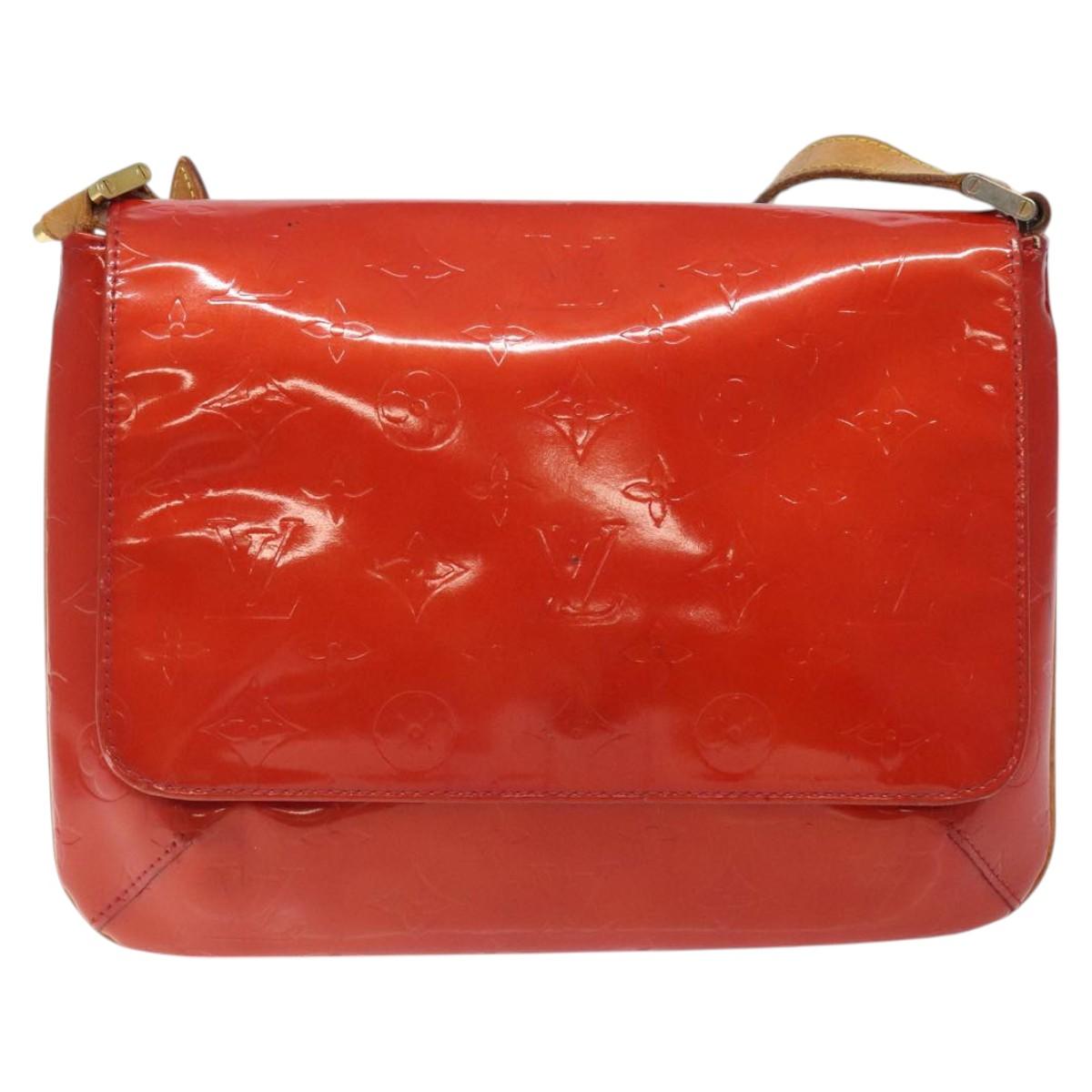 LOUIS VUITTON Monogram Vernis Thompson Street Bag Red M91094 LV Auth 122759