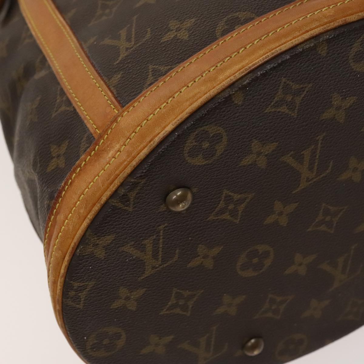 LOUIS VUITTON Monogram Bucket GM Shoulder Bag M42236 LV Auth 122806