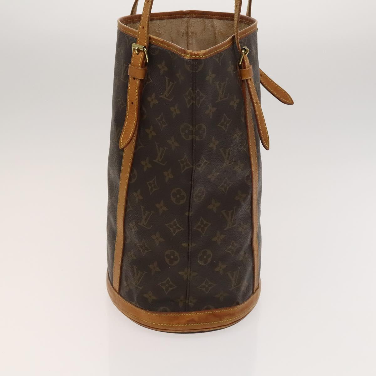 LOUIS VUITTON Monogram Bucket GM Shoulder Bag M42236 LV Auth 122806