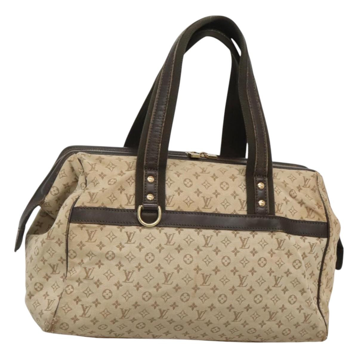 LOUIS VUITTON Monogram Mini Josephine GM Hand Bag Khaki M92310 LV Auth 122829