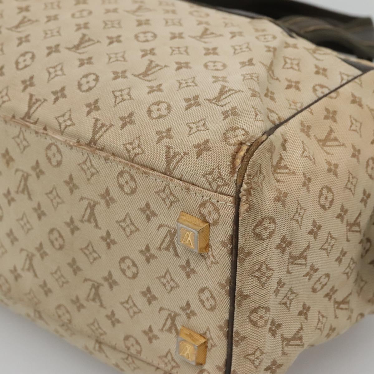 LOUIS VUITTON Monogram Mini Josephine GM Hand Bag Khaki M92310 LV Auth 122829