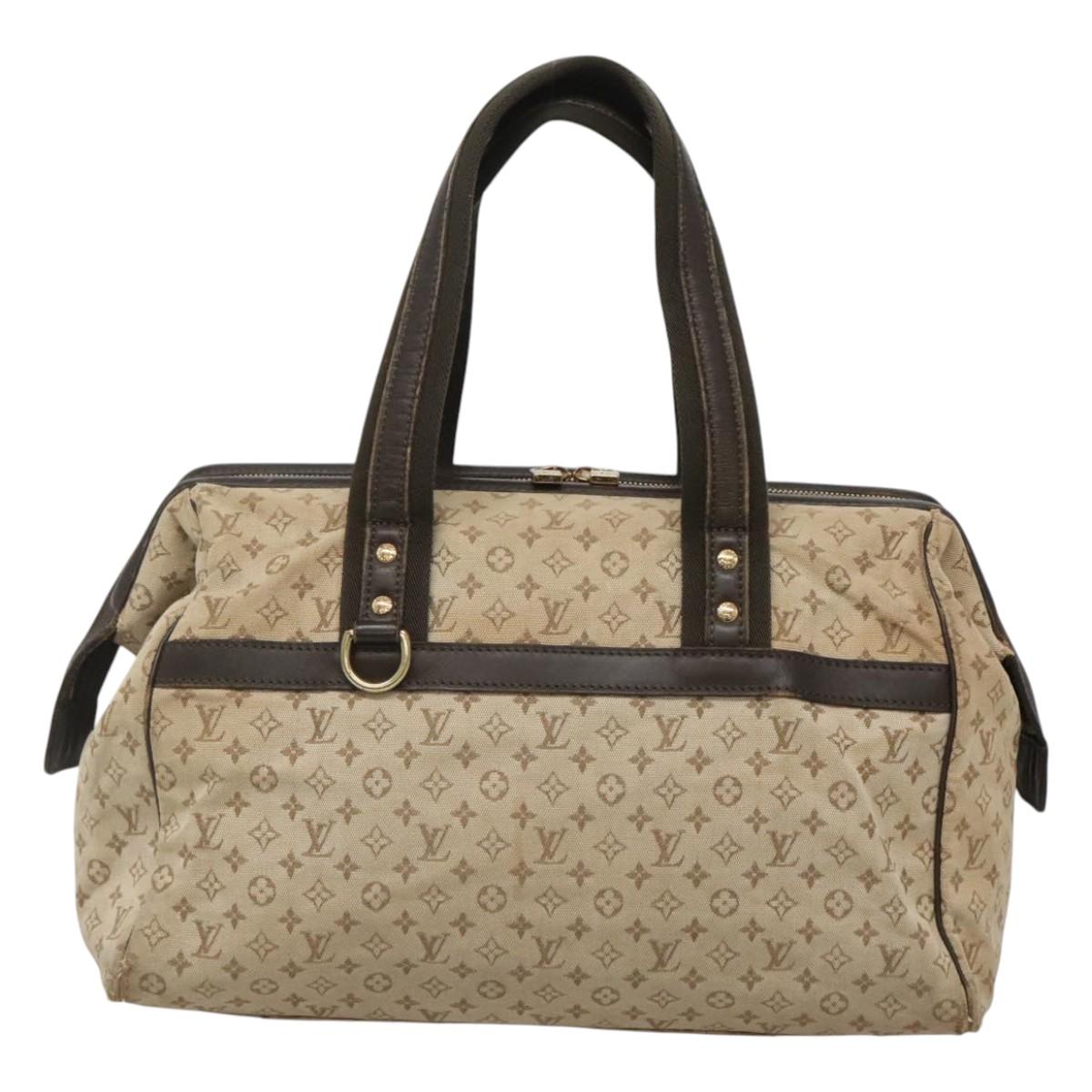 LOUIS VUITTON Monogram Mini Josephine GM Hand Bag Khaki M92310 LV Auth 122829