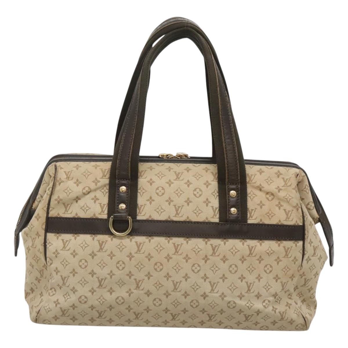 LOUIS VUITTON Monogram Mini Josephine GM Hand Bag Khaki M92310 LV Auth 122829