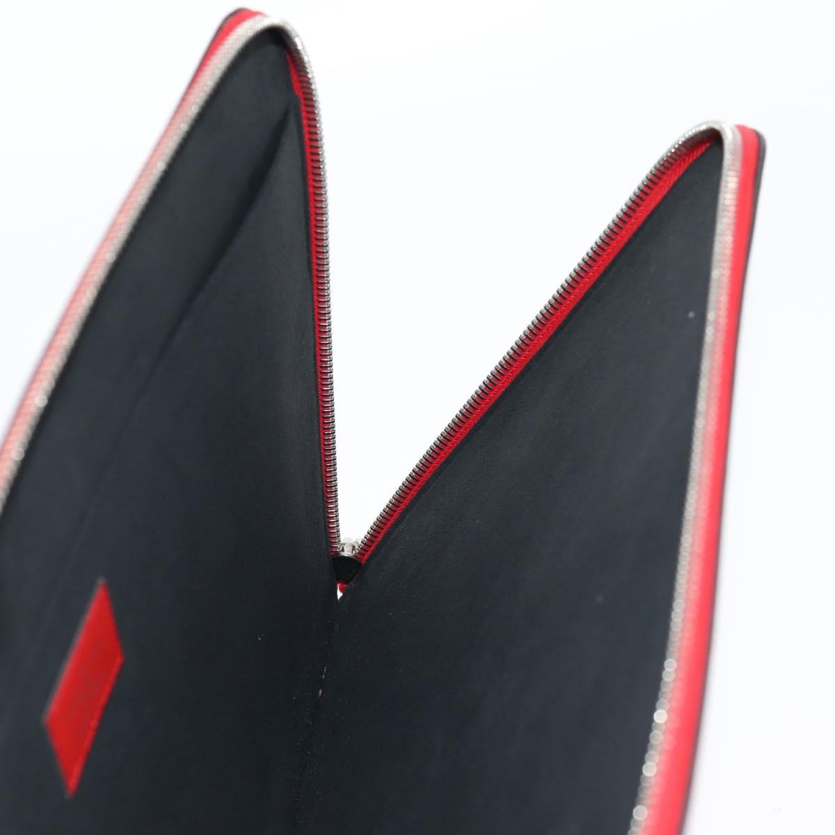 LOUIS VUITTON Epi Supreme Pochette Jules GM Bag Red White M67722 Auth 122842M