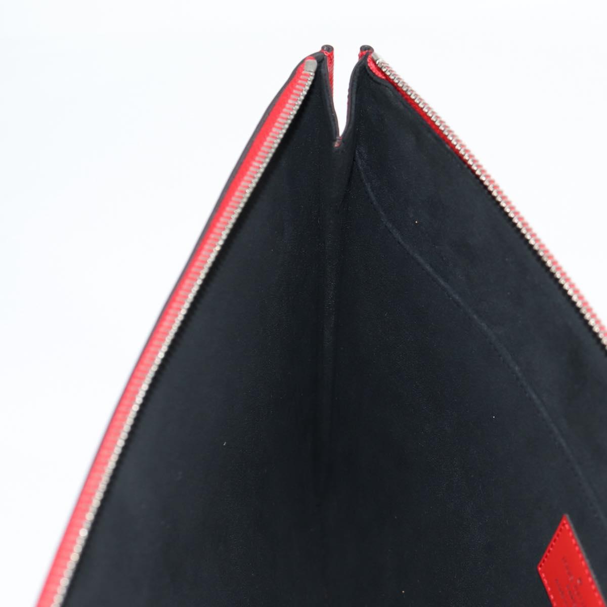 LOUIS VUITTON Epi Supreme Pochette Jules GM Bag Red White M67722 Auth 122842M