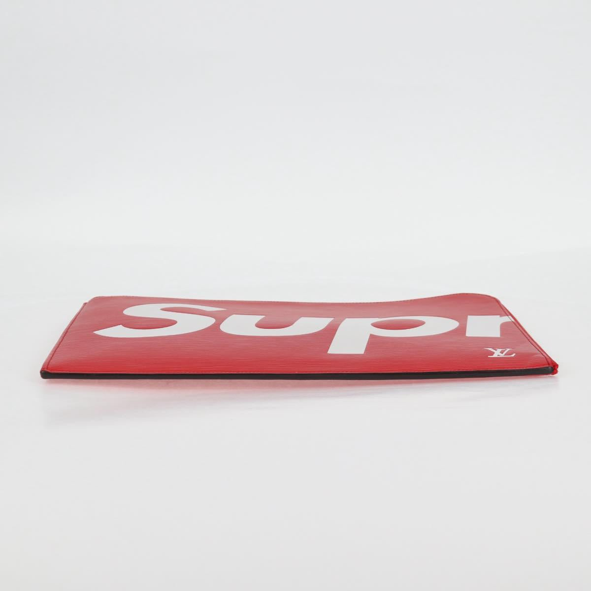 LOUIS VUITTON Epi Supreme Pochette Jules GM Bag Red White M67722 Auth 122842M