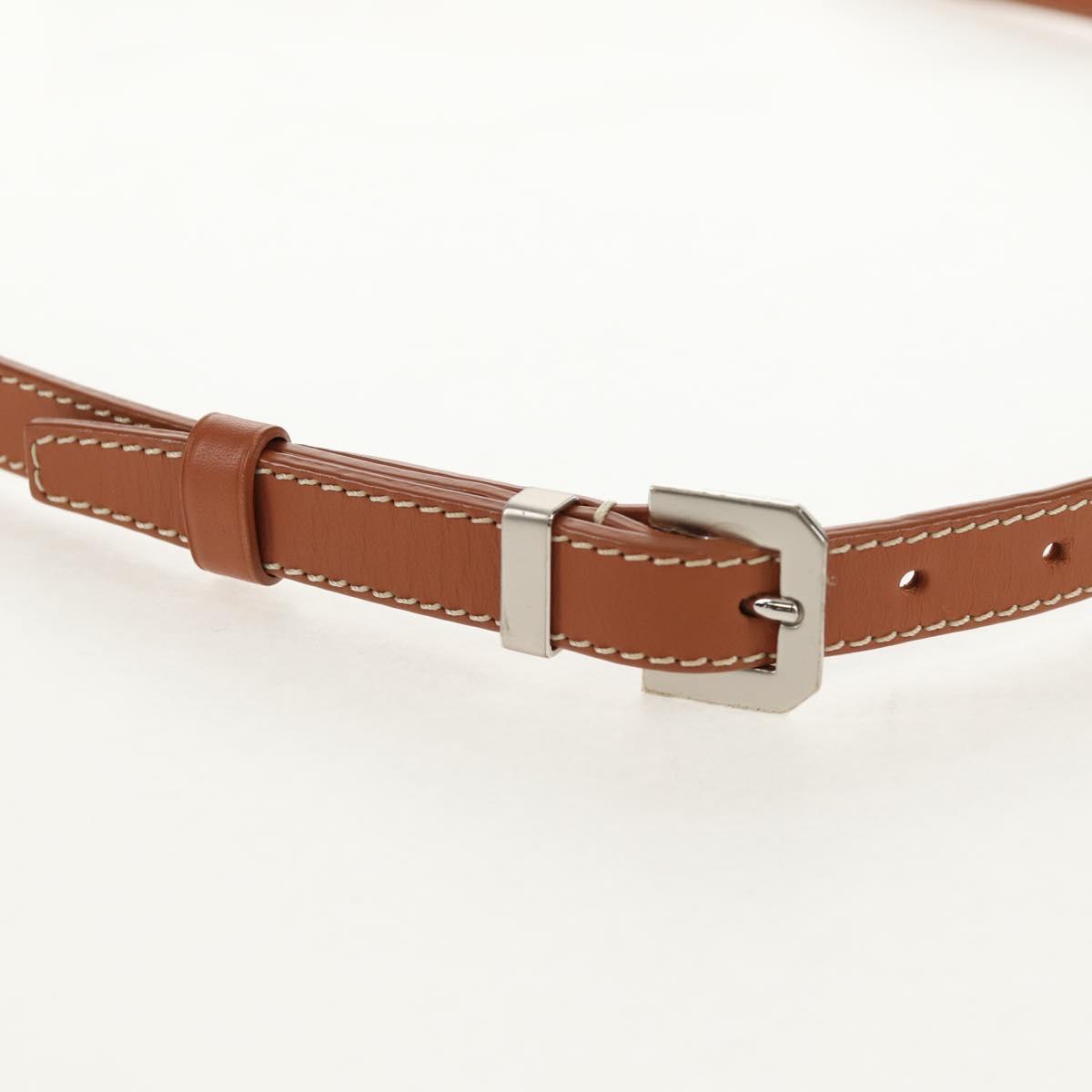 GOYARD Herringbone Belvedere PM Shoulder Bag PVC Black Silver Auth 122843M