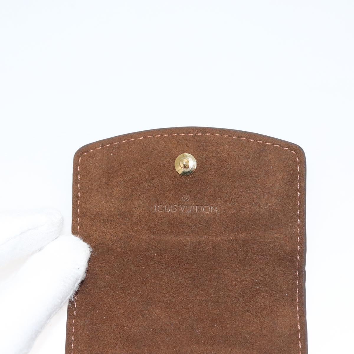 LOUIS VUITTON Damier Ebene Cuff Case M64681 LV Auth 122866