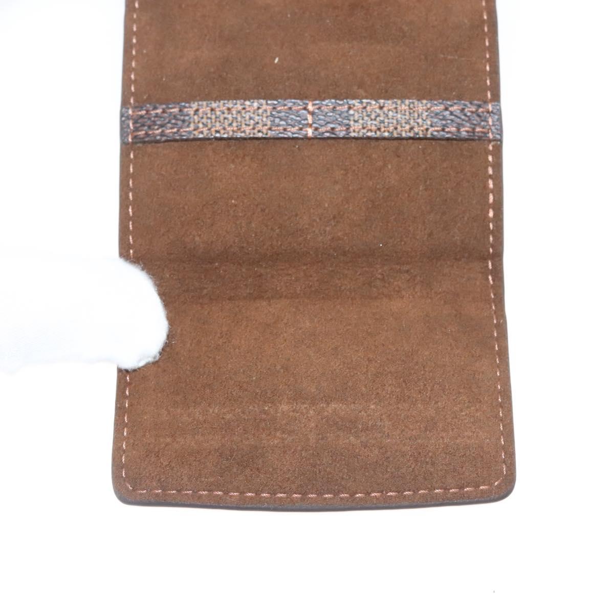 LOUIS VUITTON Damier Ebene Cuff Case M64681 LV Auth 122866