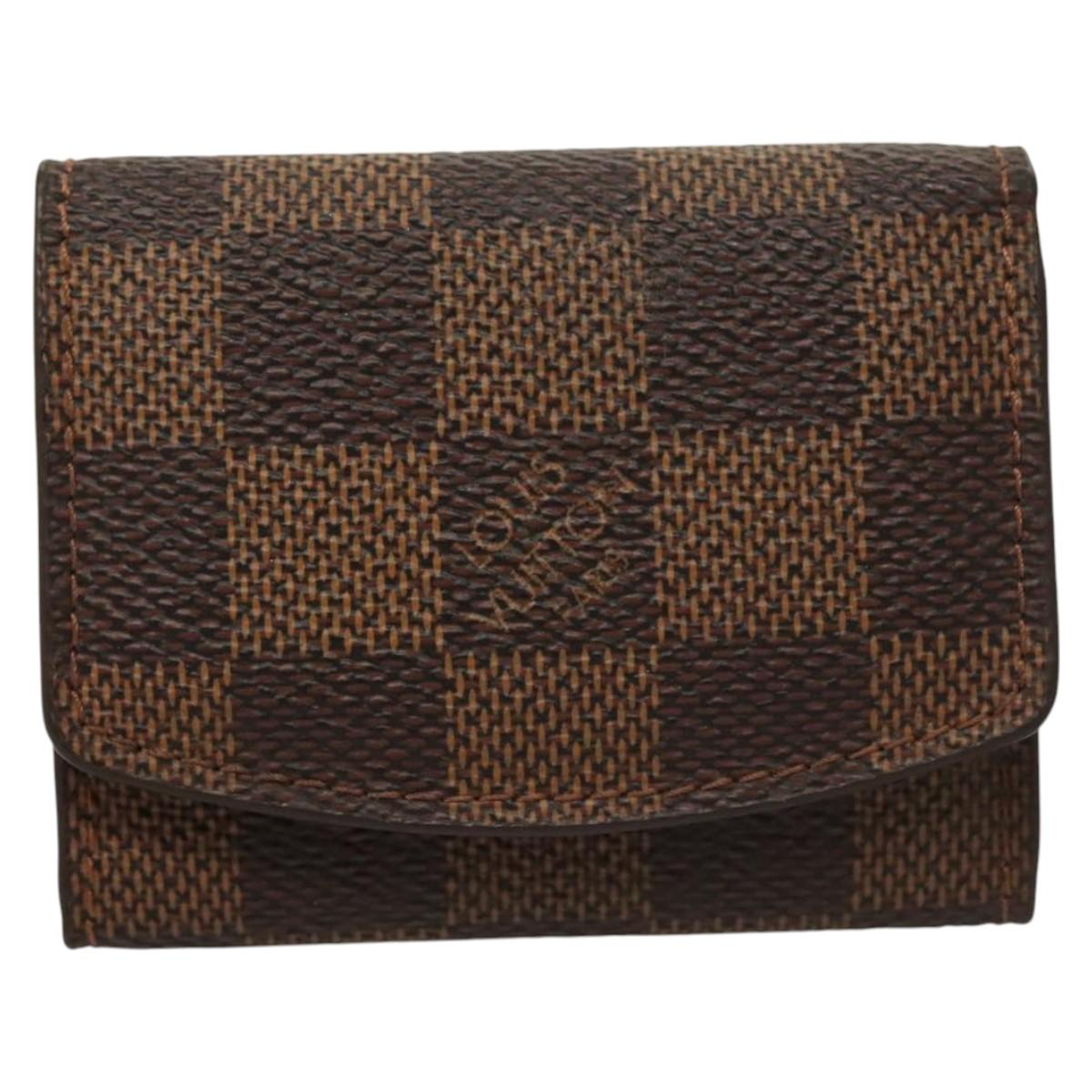 LOUIS VUITTON Damier Ebene Cuff Case M64681 LV Auth 122866
