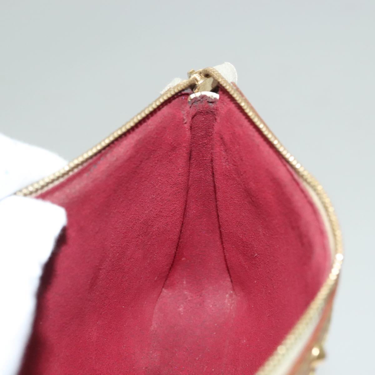 LOUIS VUITTON Multicolor Pochette Accessoires Pouch White M92649 LV Auth 122878