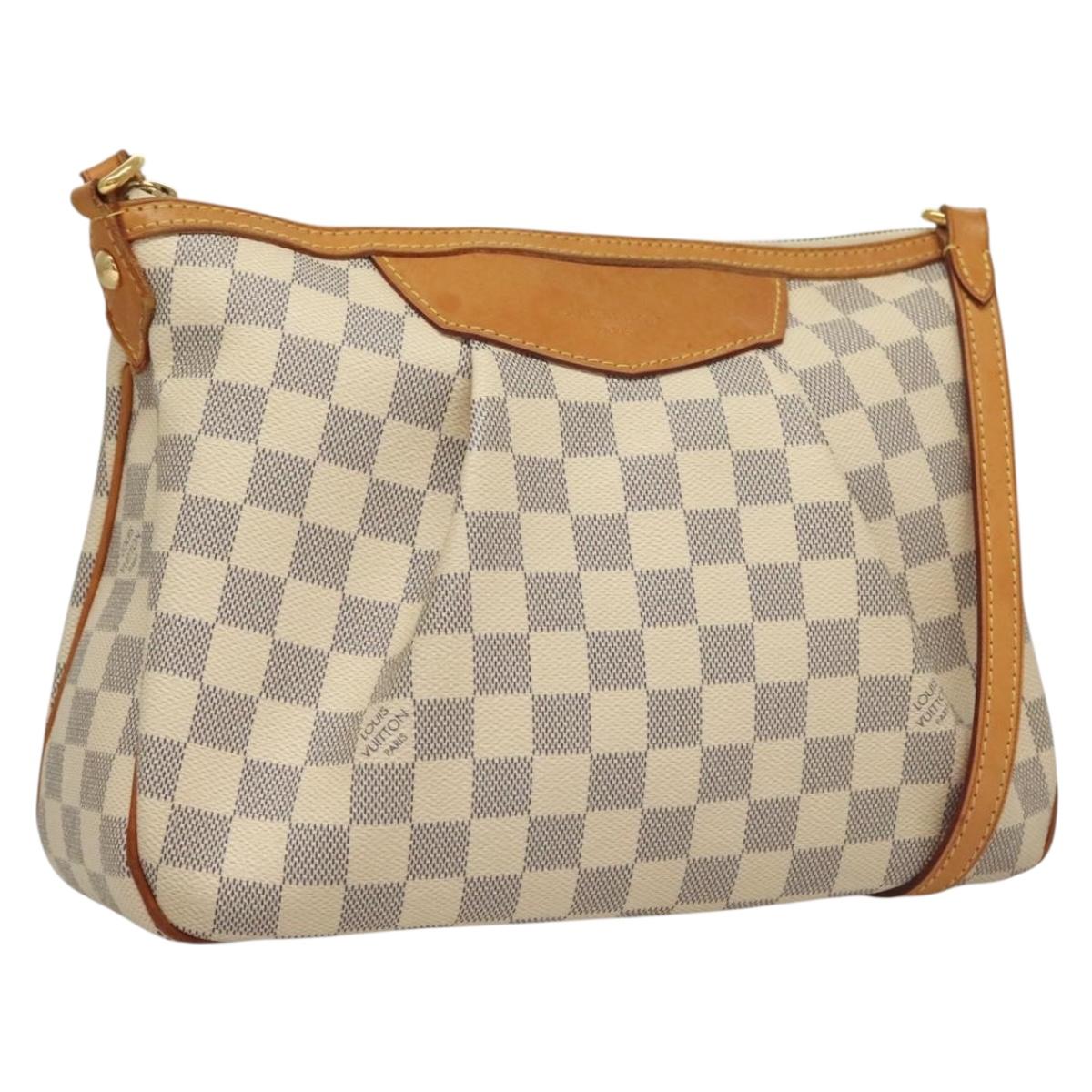 LOUIS VUITTON Damier Azur Siracusa PM Shoulder Bag N41113 LV Auth 122884