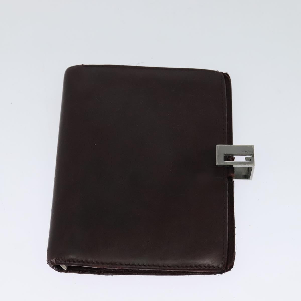 GUCCI Day Planner Cover Leather 2Set Black Auth 122932
