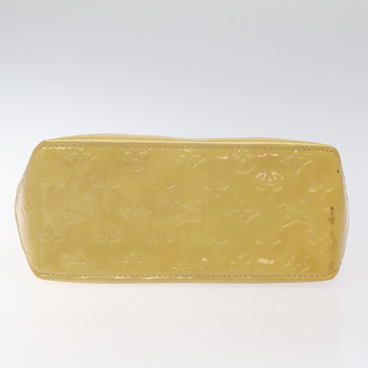 LOUIS VUITTON Monogram Vernis Reade PM Hand Bag Beige M91334 LV Auth 122936