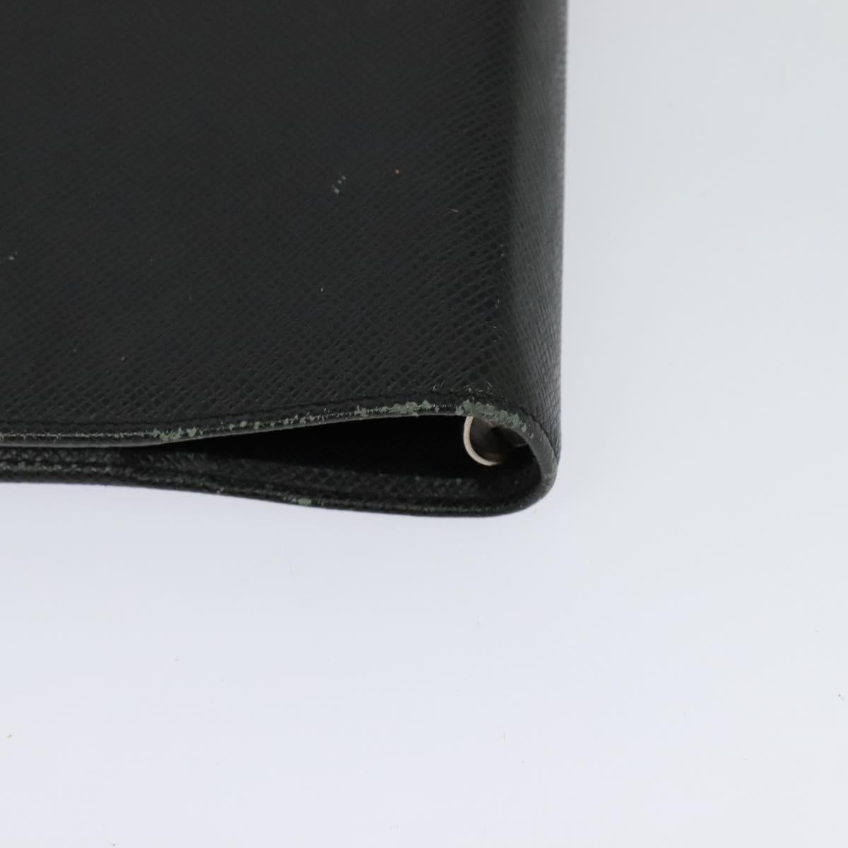 LOUIS VUITTON Taiga Agenda GM Day Planner Cover Black R20232 LV Auth 122939
