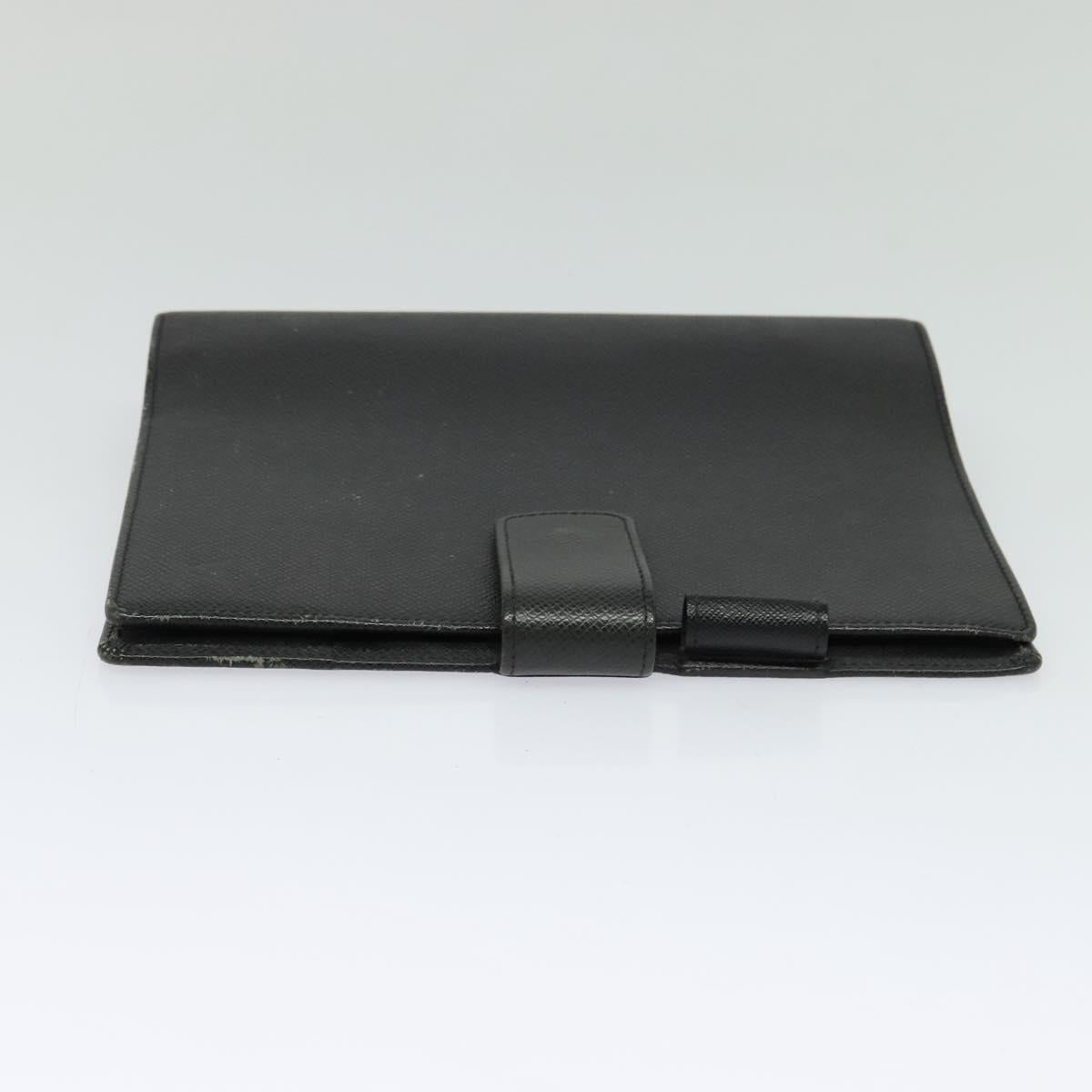 LOUIS VUITTON Taiga Agenda GM Day Planner Cover Black R20232 LV Auth 122939