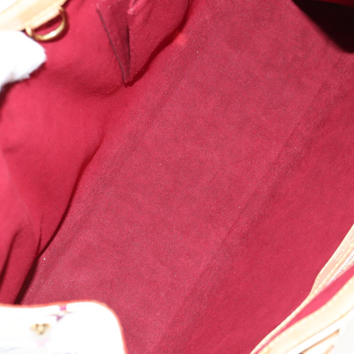 LOUIS VUITTON Monogram Multicolor Aurelia MM Tote Bag White M40094 Auth 122956AM