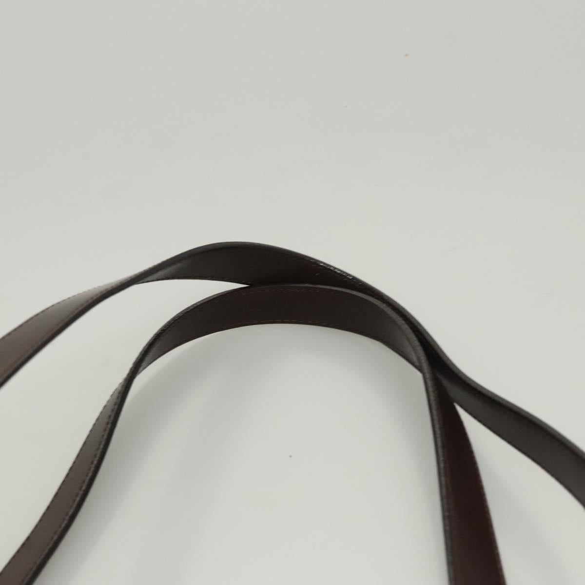 Burberrys Nova Check Tote Bag Canvas Beige Gold Auth 122969