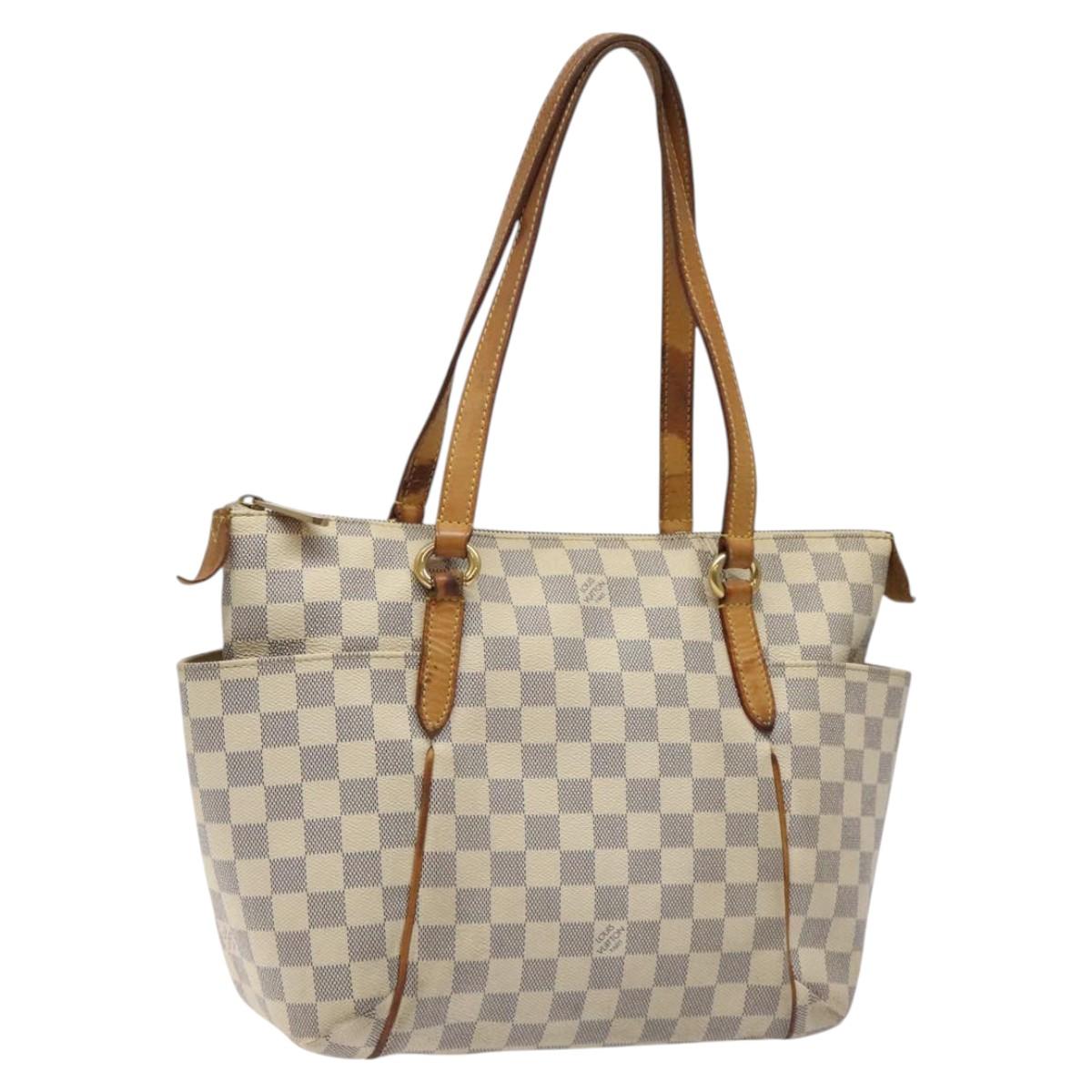 LOUIS VUITTON Damier Azur Totally PM Tote Bag N51261 LV Auth 122998