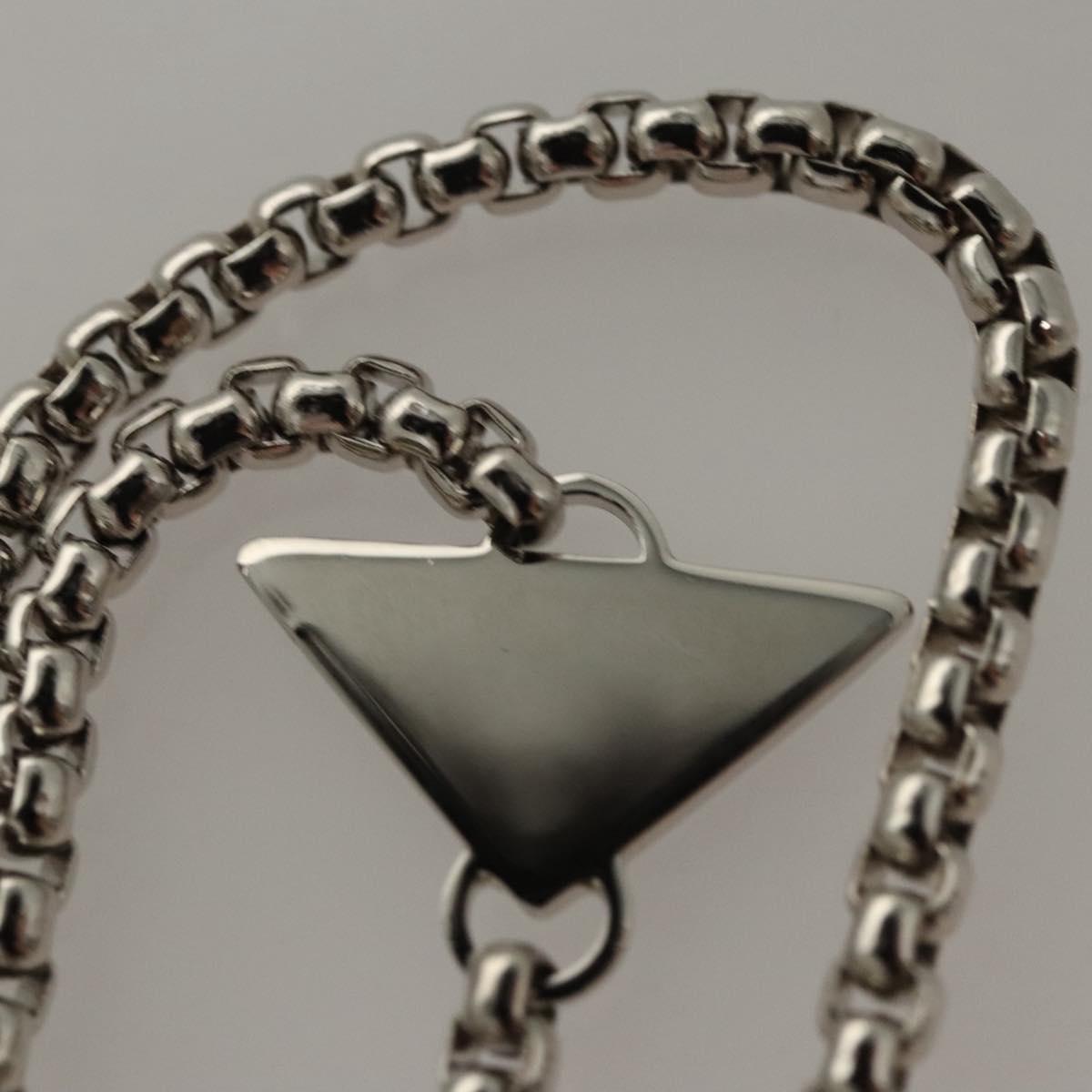 PRADA AirPods Case metal Silver Auth 123026