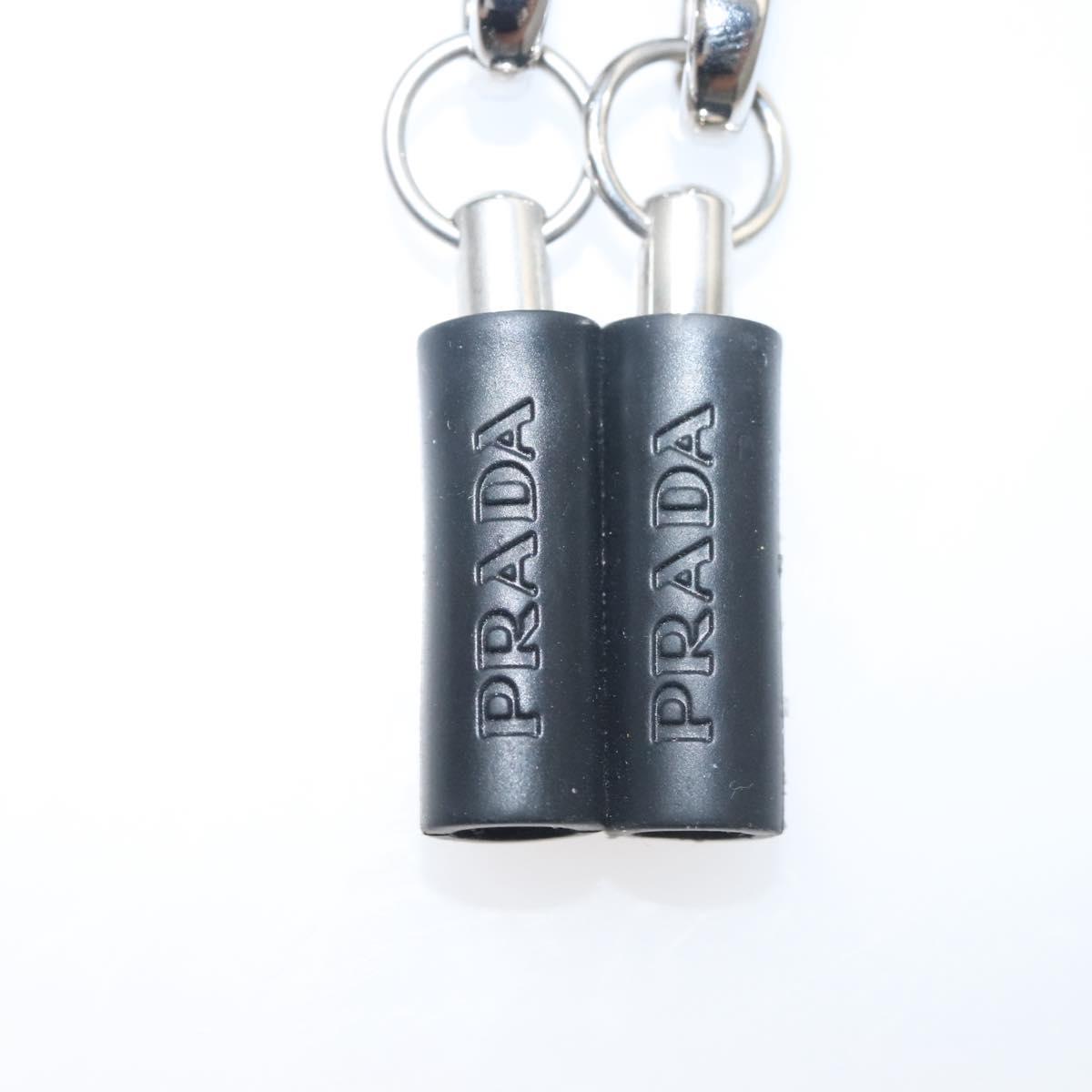 PRADA AirPods Case metal Silver Auth 123026