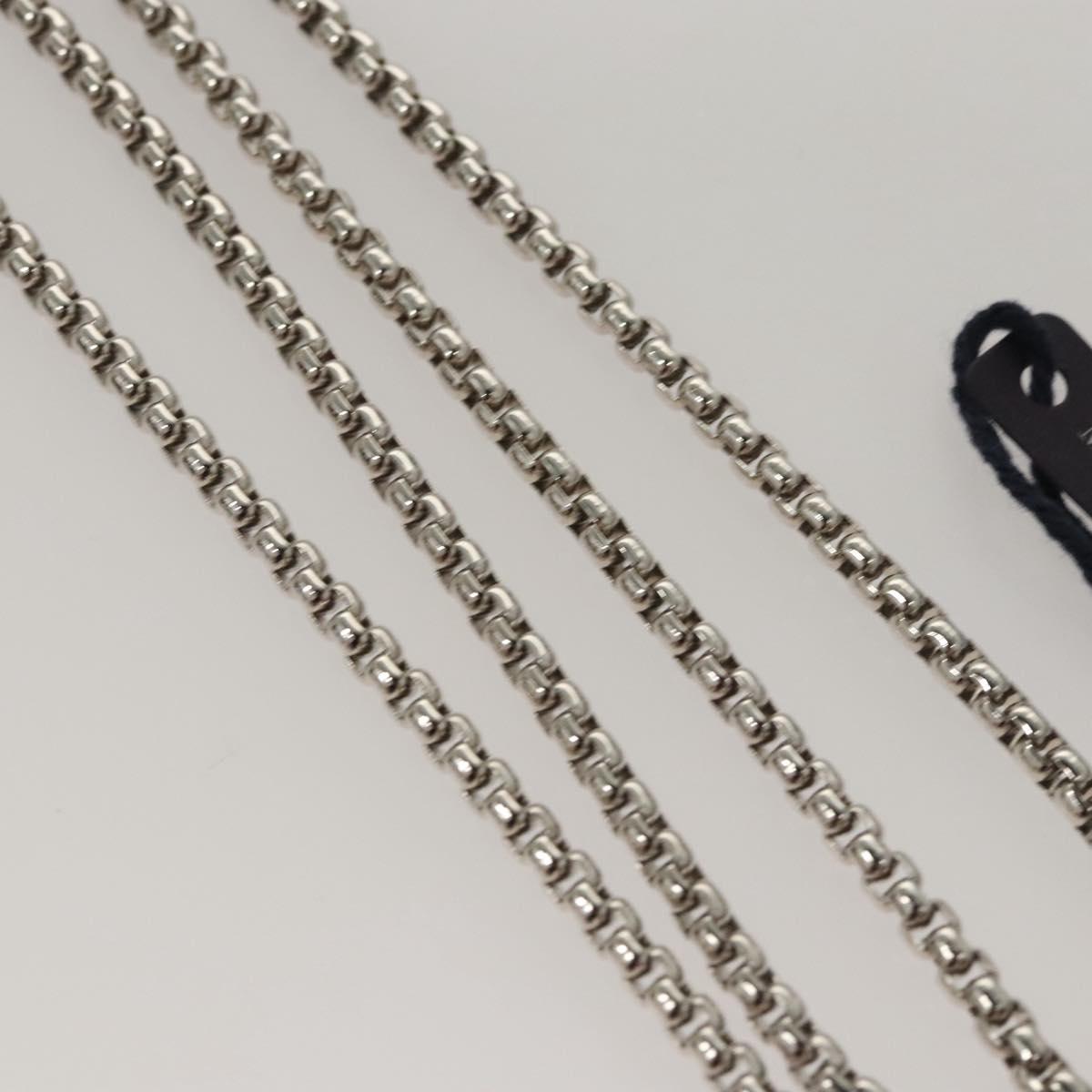 PRADA AirPods Case metal Silver Auth 123026