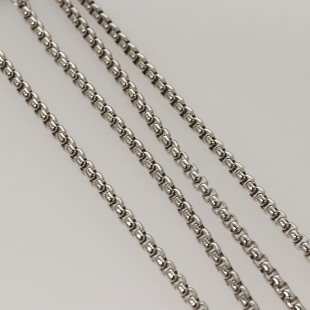 PRADA AirPods Case metal Silver Auth 123026