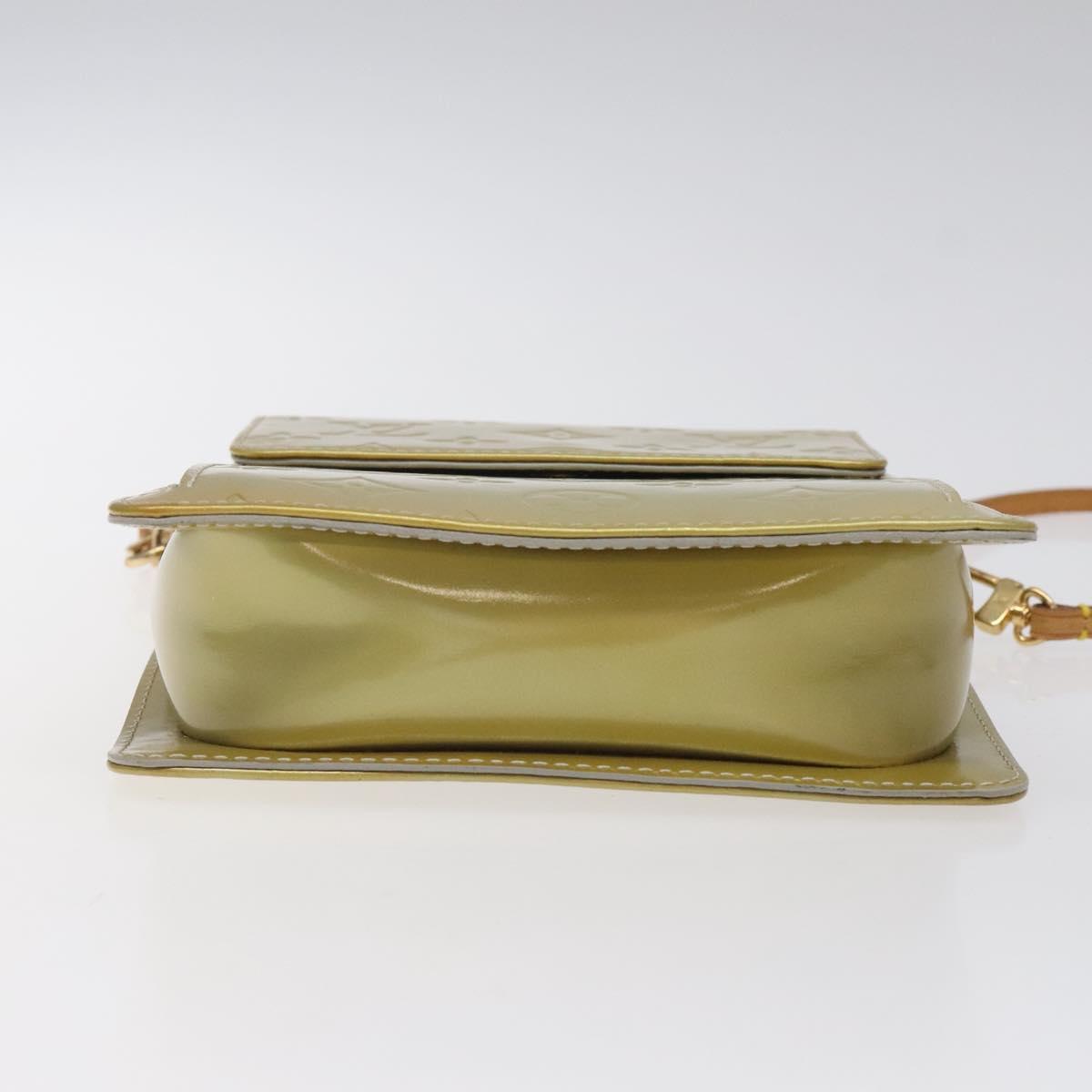 LOUIS VUITTON Monogram Vernis Motto Accessory Pouch Gris M91030 LV Auth 123039