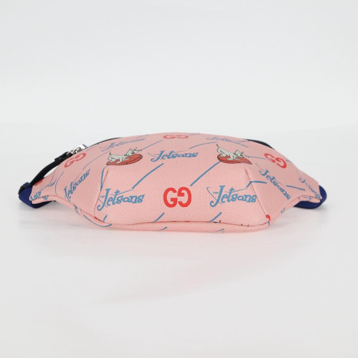 GUCCI Children GUCCIxThe Jetsons Waist bag PVC Pink Silver 502095 Auth 123063M