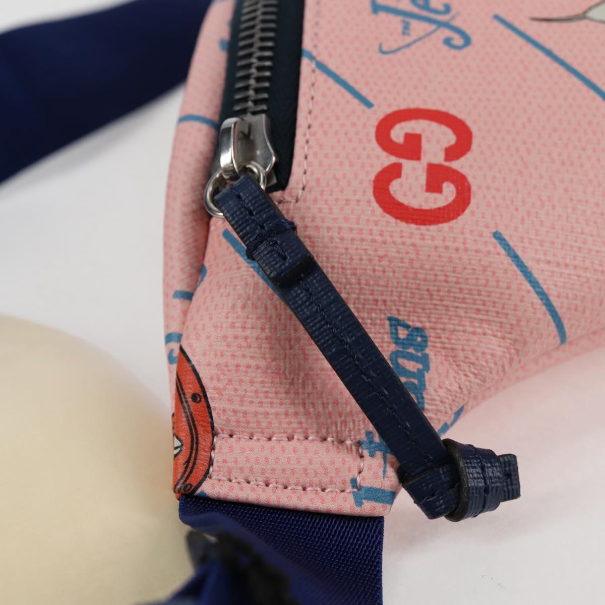 GUCCI Children GUCCIxThe Jetsons Waist bag PVC Pink Silver 502095 Auth 123063M