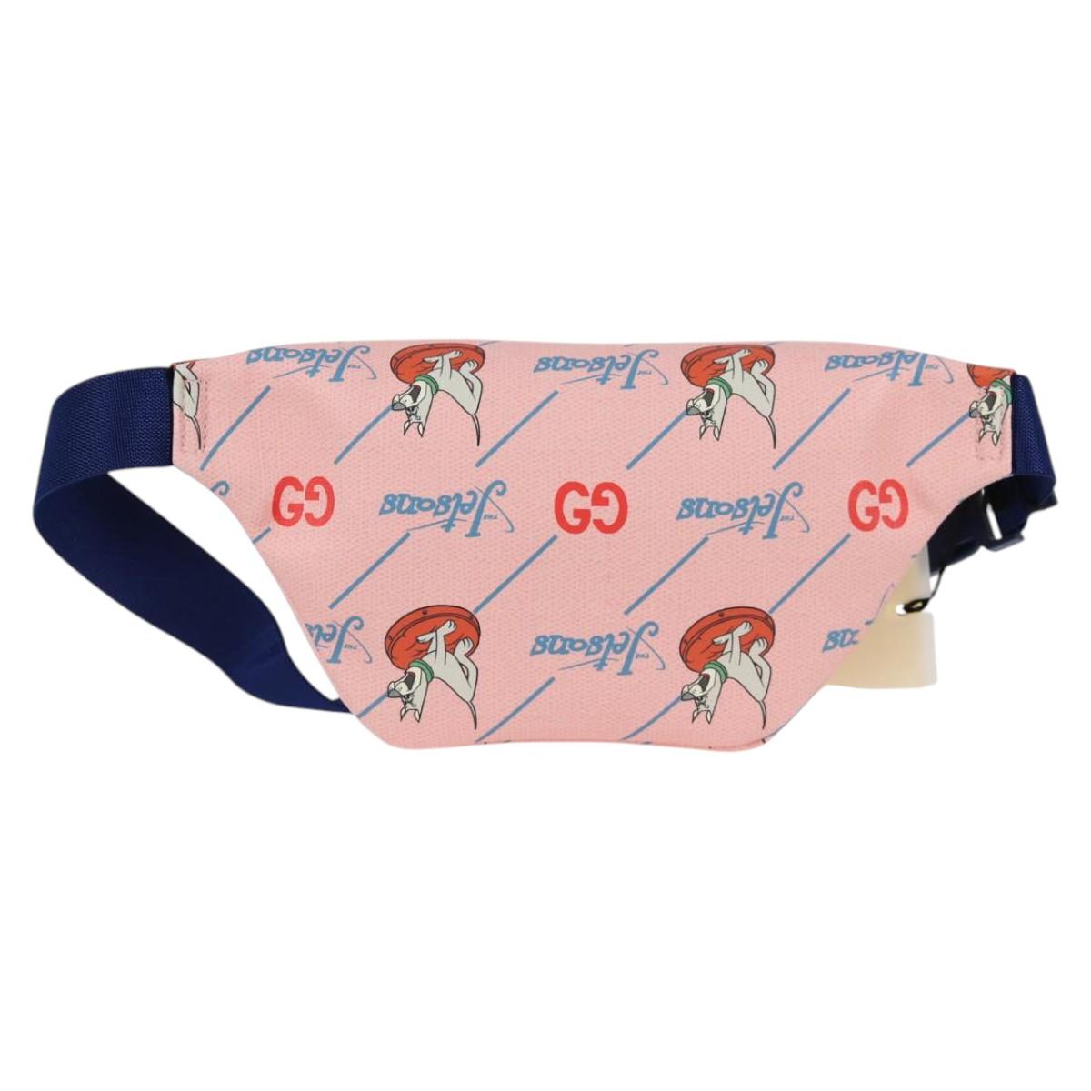 GUCCI Children GUCCIxThe Jetsons Waist bag PVC Pink Silver 502095 Auth 123063M