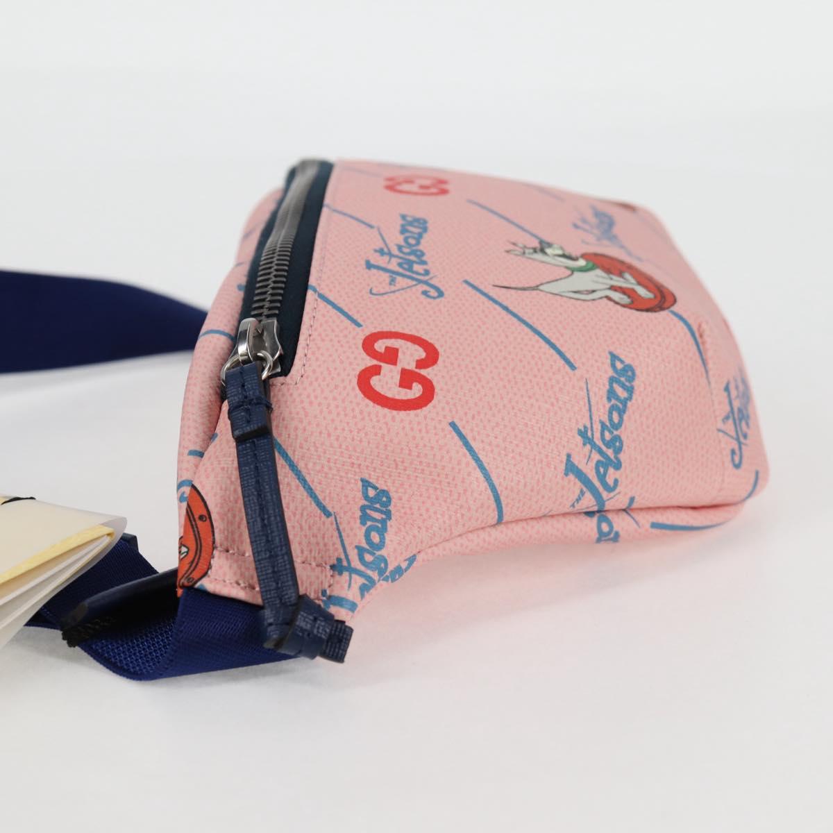 GUCCI Children GUCCIxThe Jetsons Waist bag PVC Pink Silver 502095 Auth 123063M