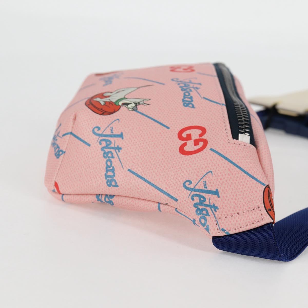 GUCCI Children GUCCIxThe Jetsons Waist bag PVC Pink Silver 502095 Auth 123063M