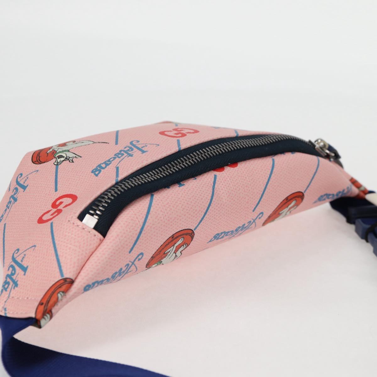 GUCCI Children GUCCIxThe Jetsons Waist bag PVC Pink Silver 502095 Auth 123063M
