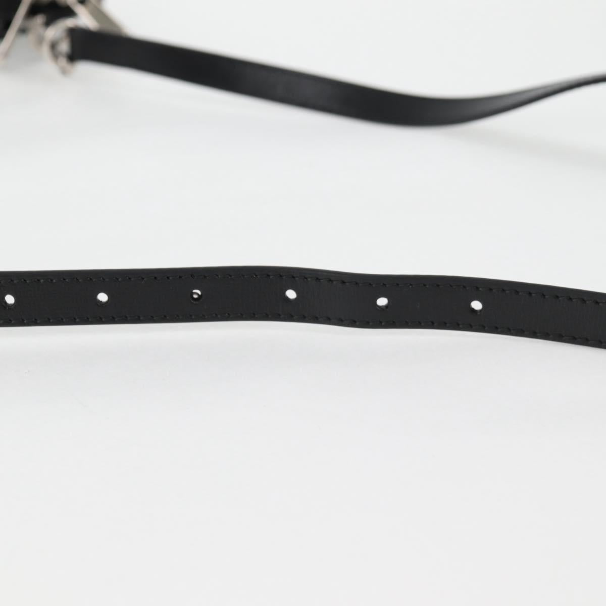 GUCCI GG Supreme Shoulder Bag PVC Black Auth 123066M