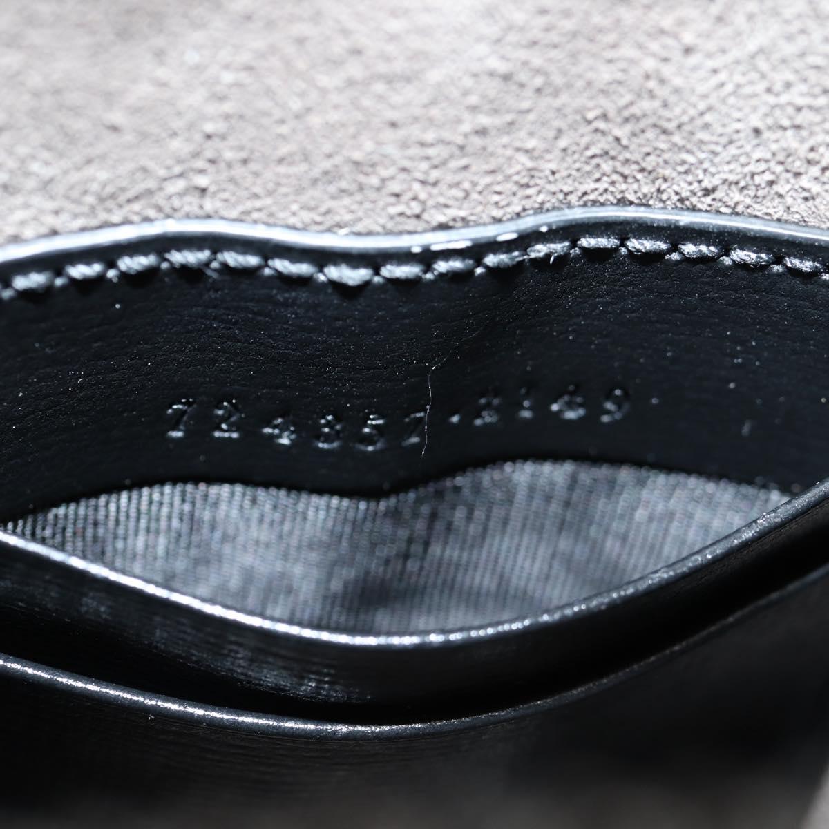 GUCCI GG Supreme Shoulder Bag PVC Black Auth 123066M
