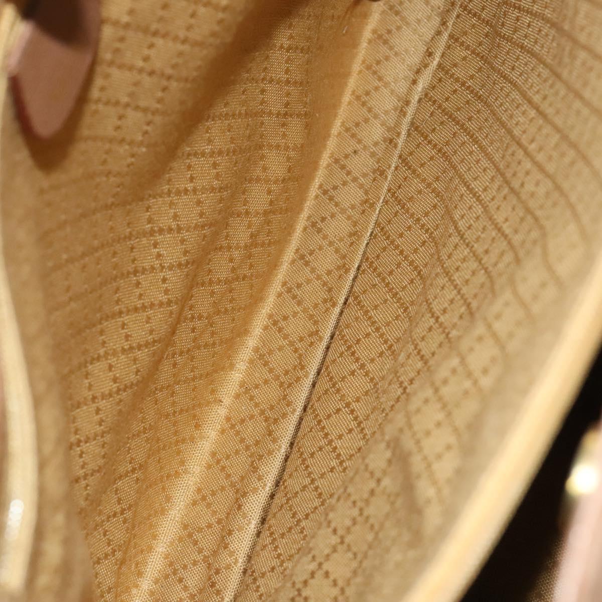 GUCCI Bamboo Hand Bag Suede Brown Gold 002 123 0322 Auth 123095