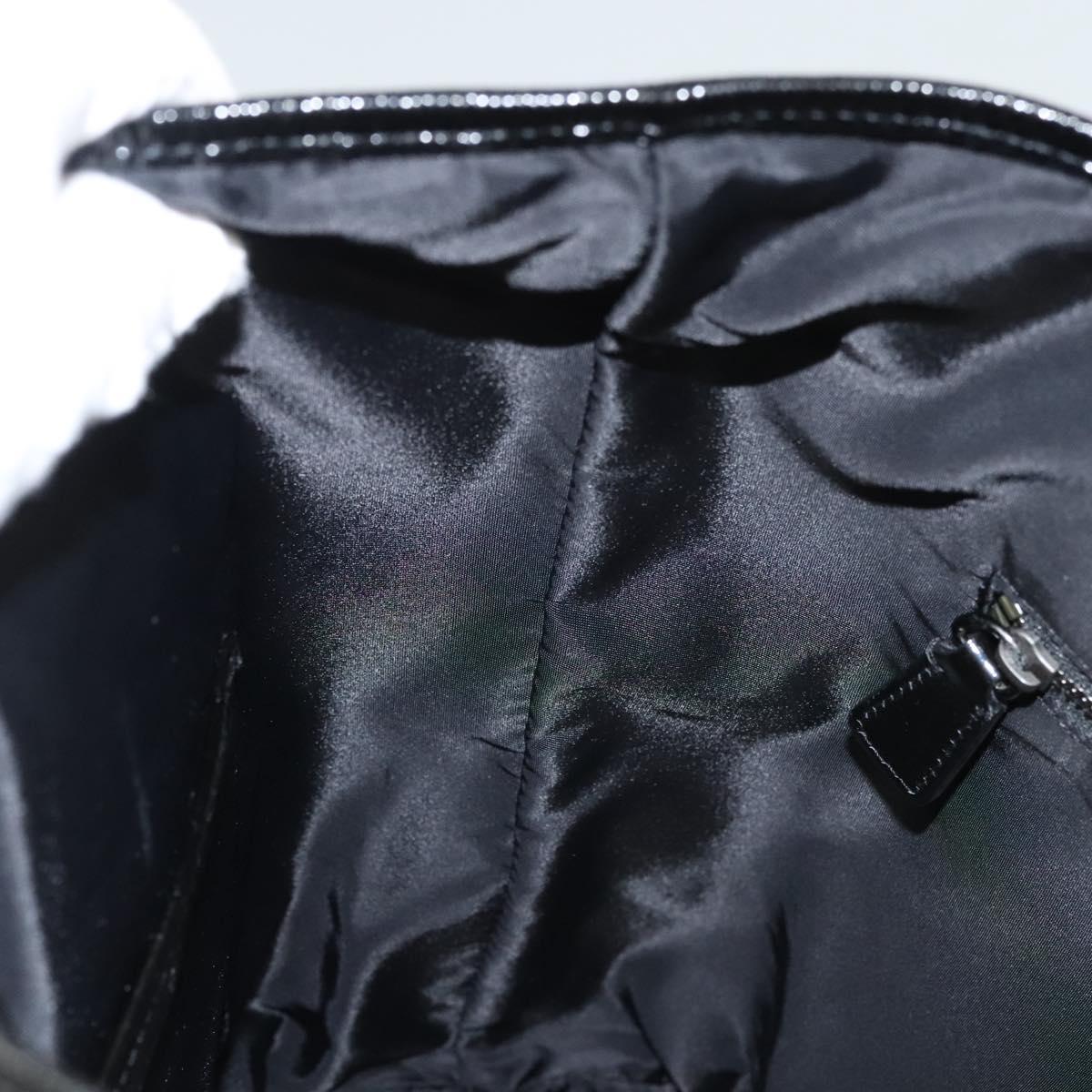 BURBERRY Nova Check Tote Bag Nylon Gray Auth 123098