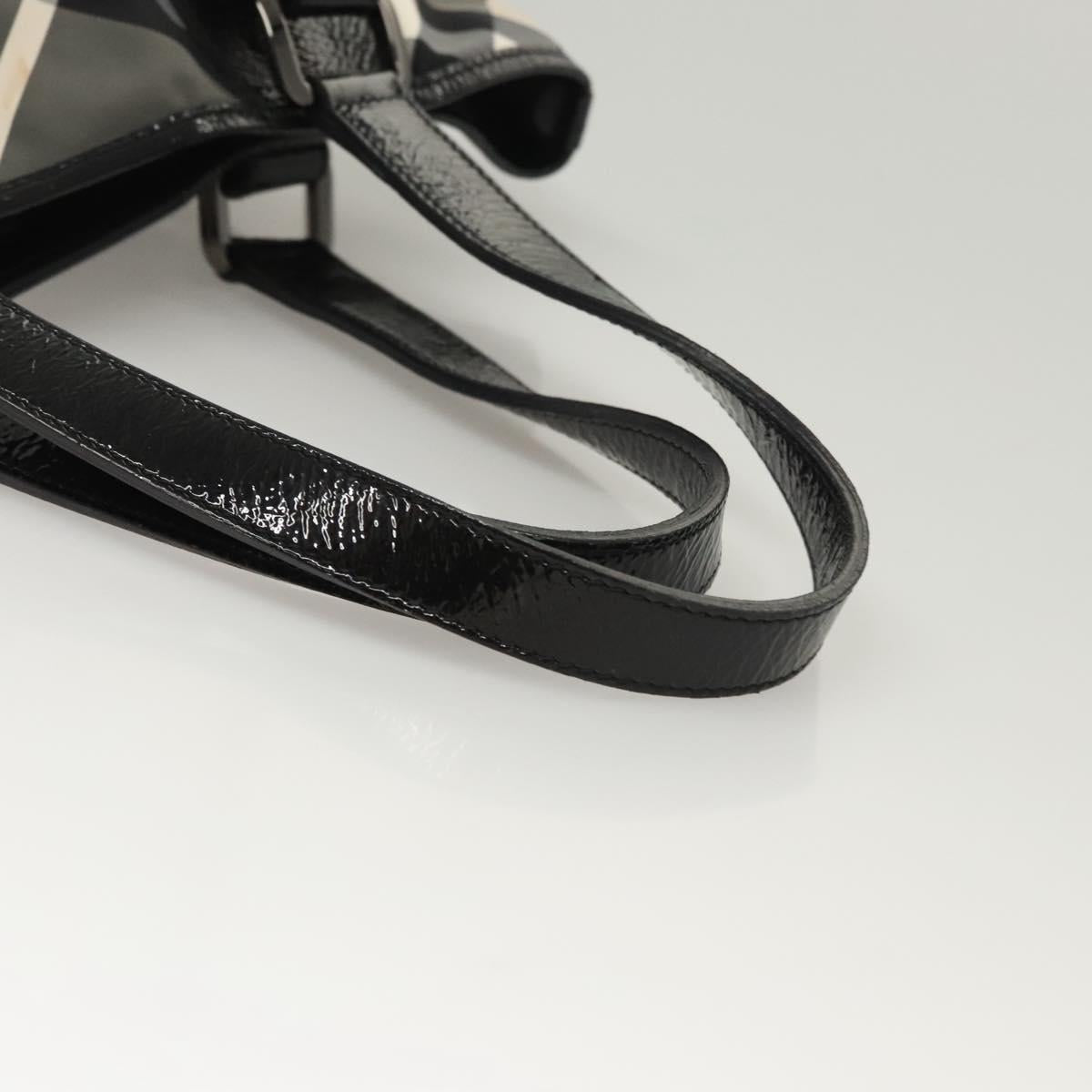 BURBERRY Nova Check Tote Bag Nylon Gray Auth 123098