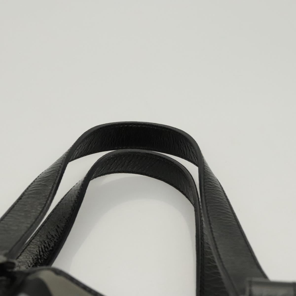 BURBERRY Nova Check Tote Bag Nylon Gray Auth 123098