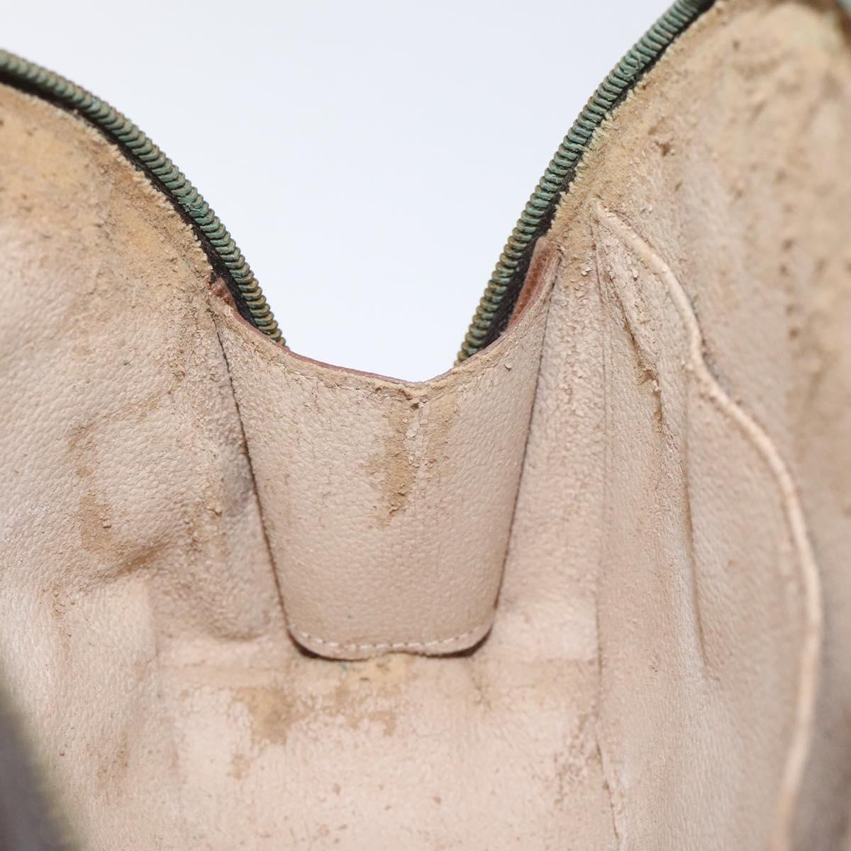 LOUIS VUITTON Monogram Trousse Demi Ronde Cosmetic Pouch M47520 LV Auth 123118