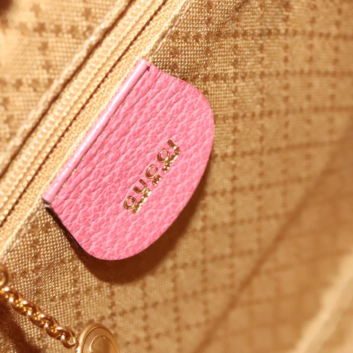 GUCCI Bamboo Backpack Suede Pink Gold 003 1956 0030 Auth 123132