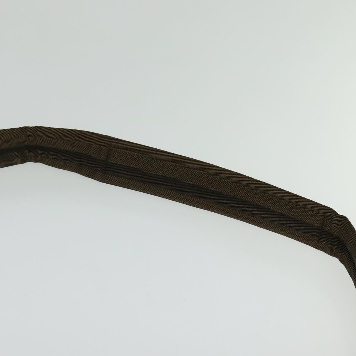 PRADA Shoulder Bag Canvas Blue Silver Auth 123152