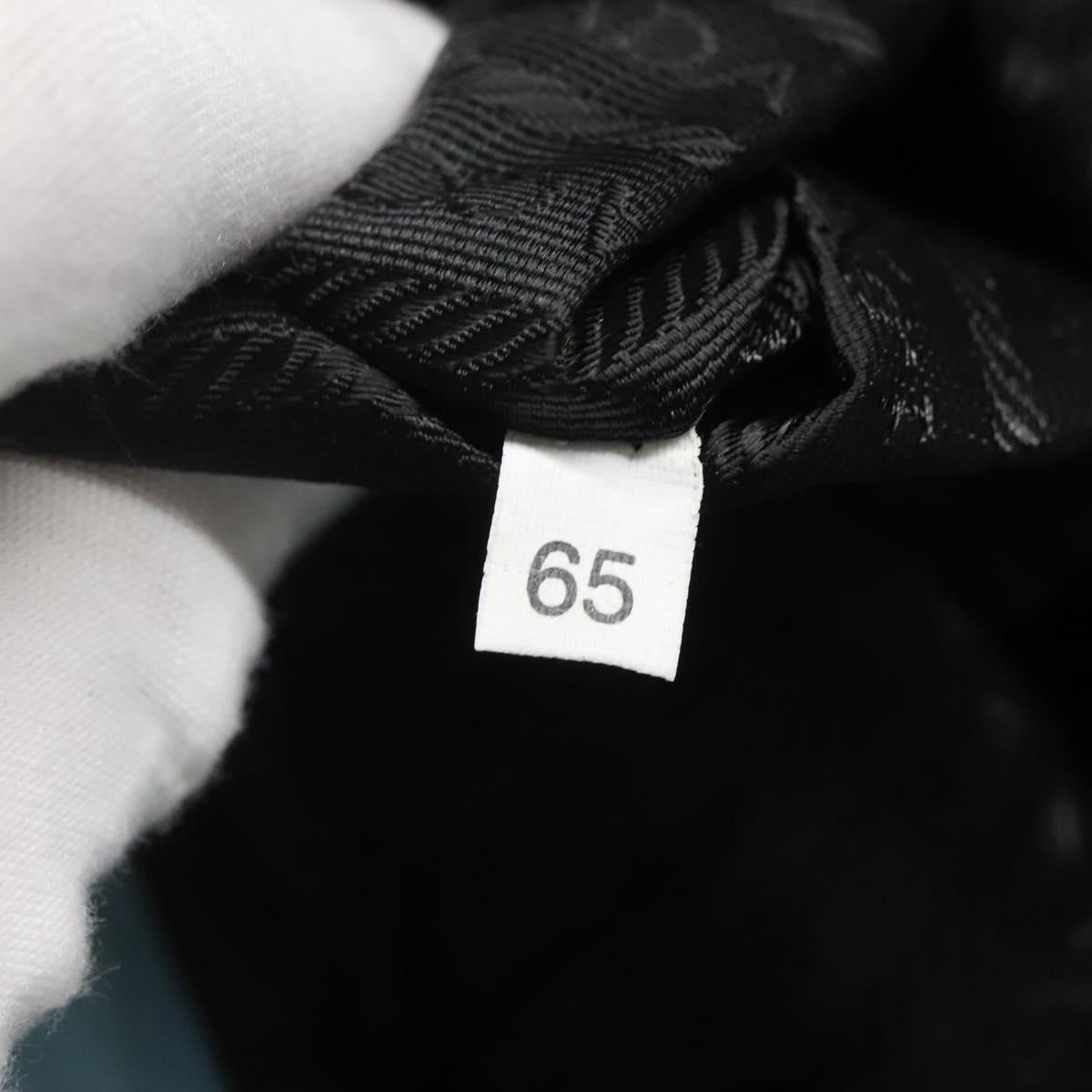 PRADA Tote Bag Nylon Light Blue Silver Auth 123154