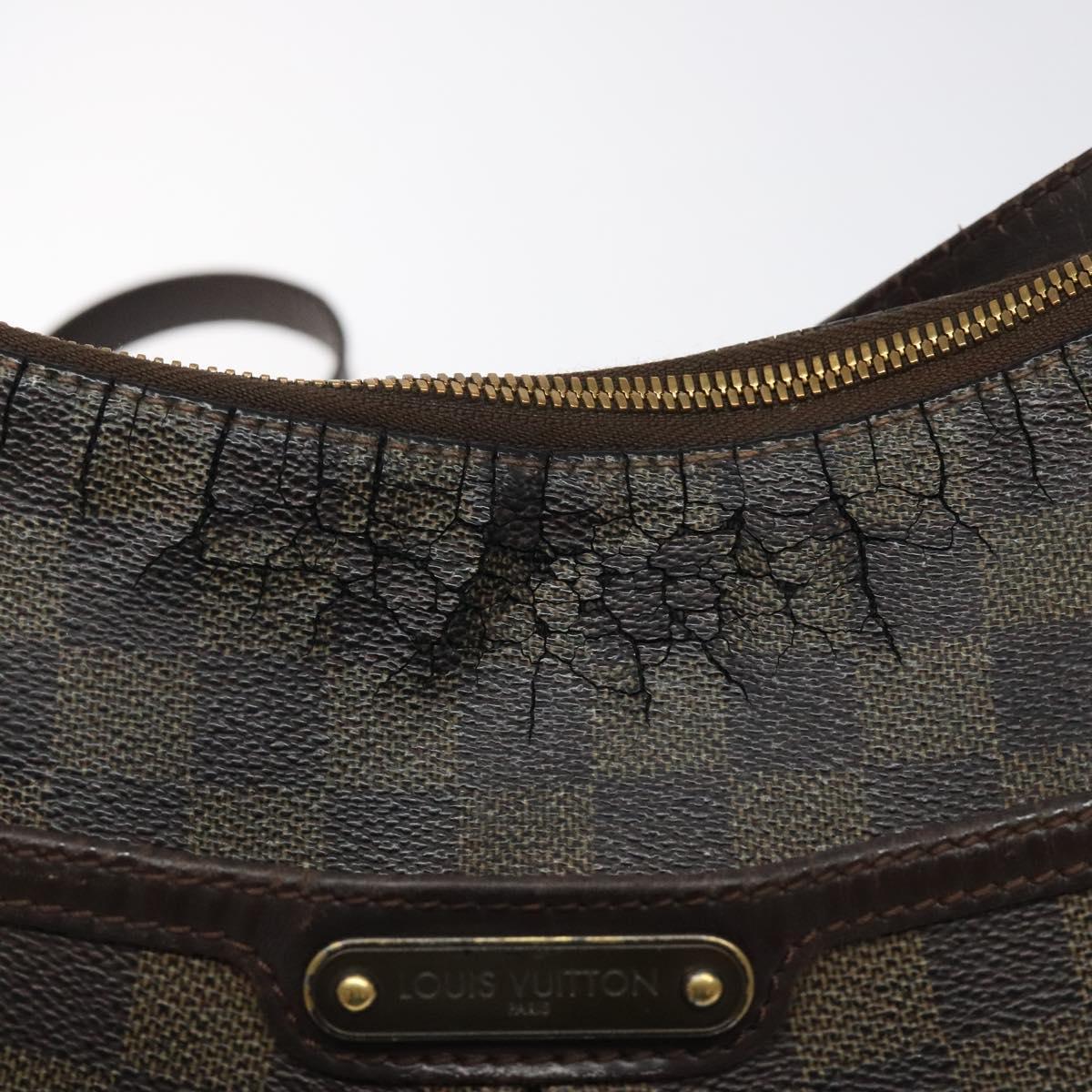 LOUIS VUITTON Damier Ebene Bloomsbury PM Shoulder Bag N42251 LV Auth 123159